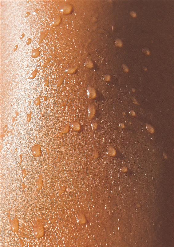 hydrated skin texture